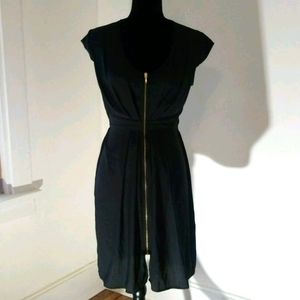 H&M Black Zipper Front Dress